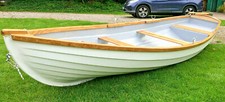 15ft clinker skff,tender,rowing boat,fishing boat,Ragatta race boat,handmade UK 