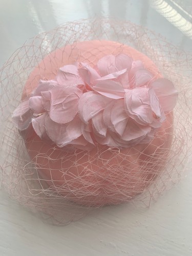 Pillbox hat with birdcage - pillbox,