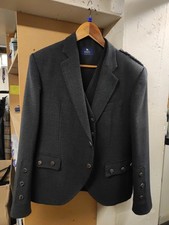 Magee Charcoal tweed Kilt