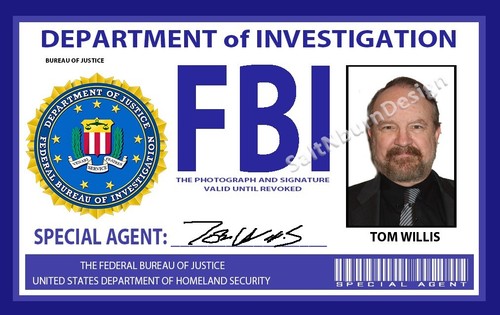 Supernatural bobby fbi badge - fbi,
