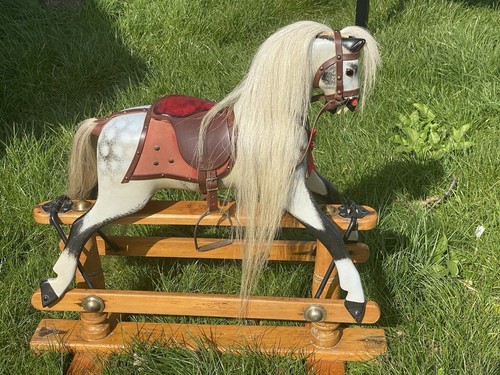 Antique rocking horse j - antique,