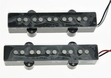 5 String Jazz Bass Alnico 5 Pickup Set Vintage Sound J Bass Pickups Black