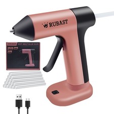 Cordless Hot Glue Gun 4V,Rapid 30s heat Up,Auto Shut,Rechargeable-20 Sticks Free