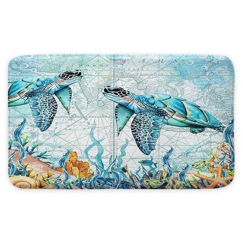 Sea turtle mat soft foam - sea,