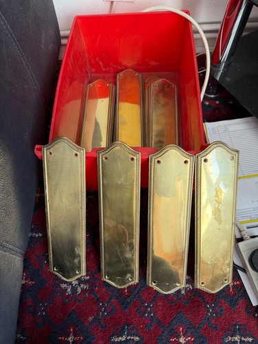 Solid brass door finger - solid,