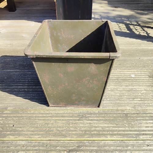 Vintage metal waste paper - , bins