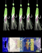 Mackerel Feathers for Bass Garfish Lure Sea Fishing Sabiki Rigs Boat Fishing