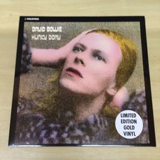 SEALED-DAVID BOWIE-LP HUNKY DORY-GOLD VINYL LP HMV EXCLUSIVE LTD EDITION -MUNPL 