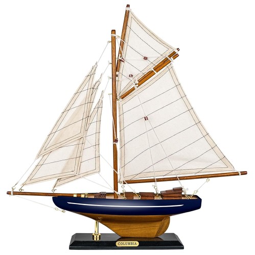 Wooden sailboat model ship - wooden,