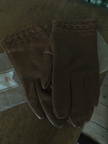 Vintage brown tan - tan, leatherette