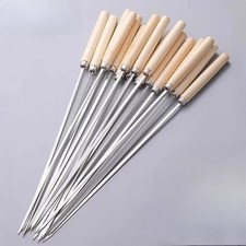10pcs BBQ Kebab Skewers Wooden
