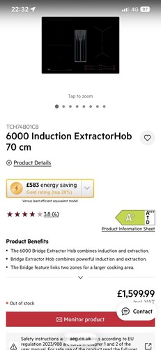 Tch74b01cb6000 induction - tch74b01cb6000,