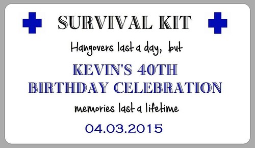Survival kit stickers - 10,