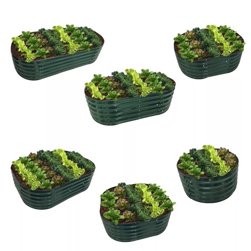 Green garden metal raised - garden,