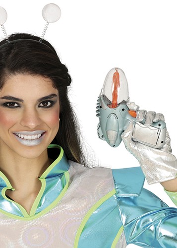 Retro sci alien prop - alien, silver