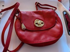 Tula Small red Leather Handbag