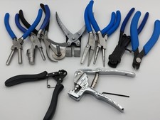 Set of 10 Jewellery Pliers Professional Wire Bending Looping Cutting Tool Kit UK