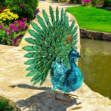 Large Metal Peacock Garden