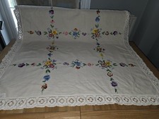 Vintage Cream Embroidered