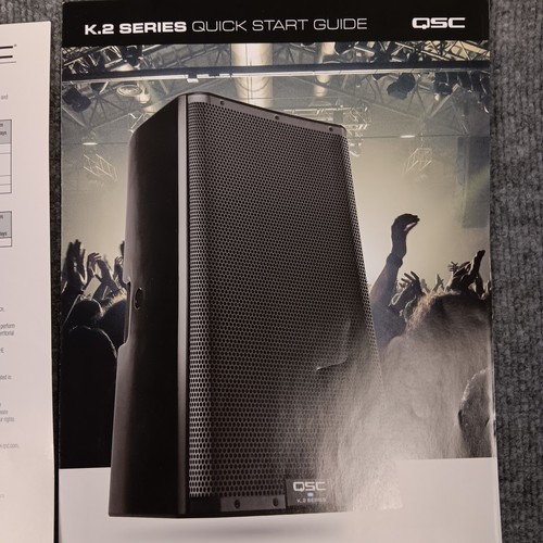 Qsc series quick start - qsc, k2