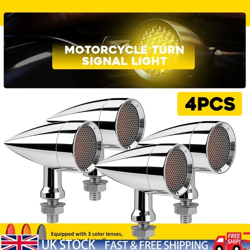 Chrome motorcycle led turn - 4x,