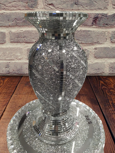 30cm silver crushed - silver,