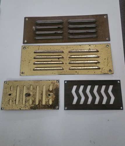 Brass door wall - door, vents