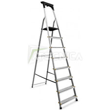 Ladder IN Aluminium 8 Steps Reinforced 150Kg With Tray Atecnica SCA08PR