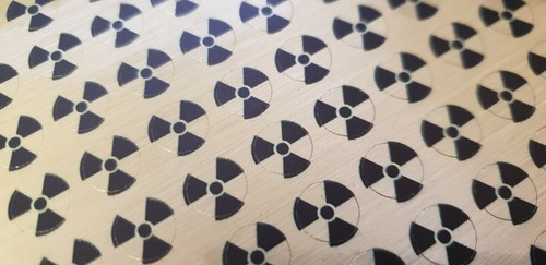 5mm radioactive sticker - radioactive,