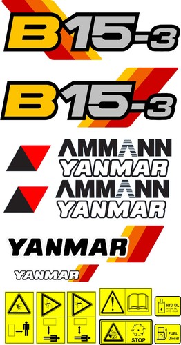 Yanmar b15 digger decal - yanmar,