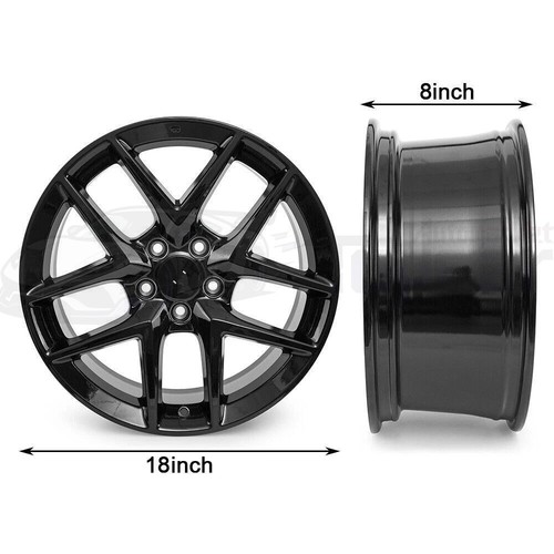 Gloss black alloy - 8",