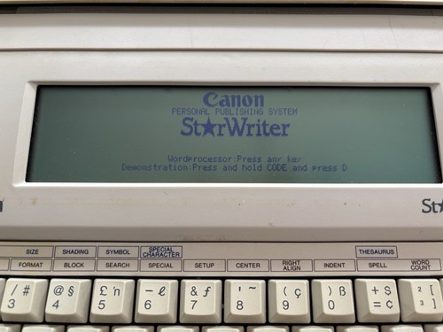 Canon starwrite word - canon,