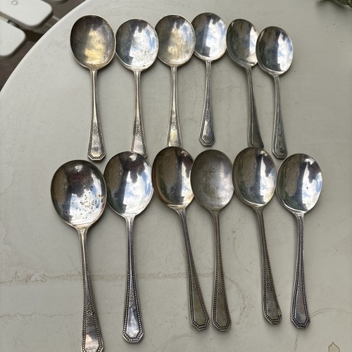 Vintage soup spoons desert - soup, /desert