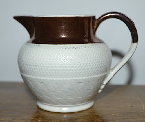 Antique jug 1860 moulded - antique,