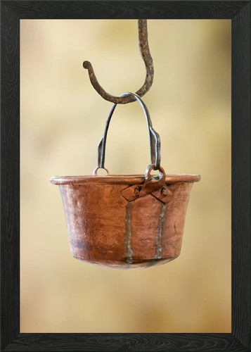 Old hanging cauldron - old,
