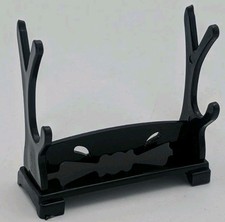 Mini Japanese Samurai Sword Katana Stand Holder Assembly Small Anime Rack 2 Tier