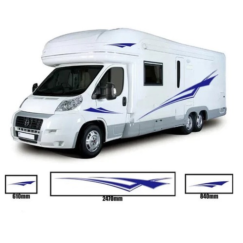 Motorhome graphics stripes - motorhome,
