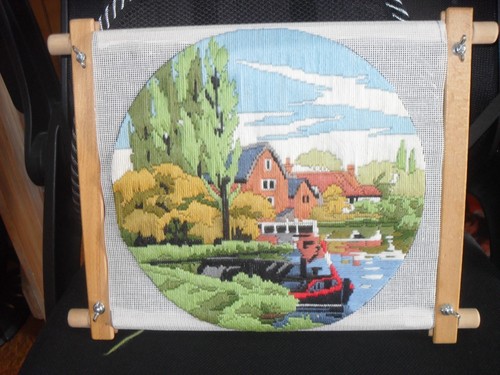 Wooden tapestry frame with - tapestry,