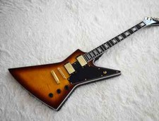 6-string Electric Guitar, Single-wrapped Body Tiger Pattern Matching Neck Top