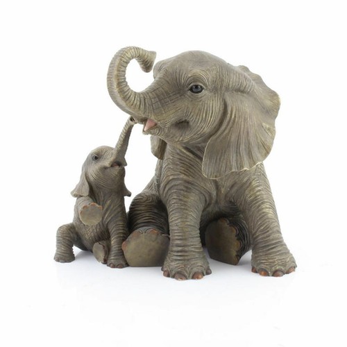 African elephant mother calf - &,