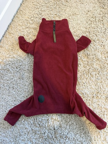 Barbour red dog fleece - dog,