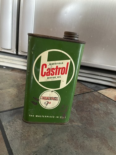 Old castrol oil can - oil,