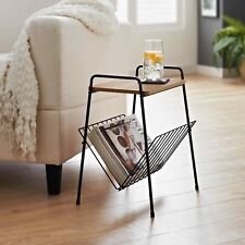 Small Side Table Magazine Rack Shelf  Wooden Coffee/Lamp/End Storage Stand Table