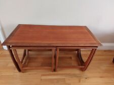 G PLAN ASTRO - NEST OF 3 x  TEAK TABLES - GOLD STAMP - 1960s.