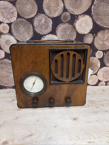 Kit built valve radio - built, tubes