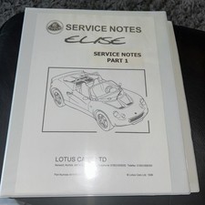 Lotus Elise S1 Service Manuals