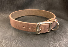 Dog Collar Brown Pull Up Real