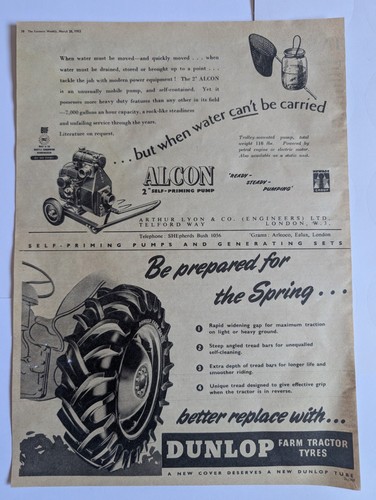 Original 1952 vintage advert - 1952,