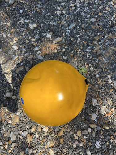 Yellow ball fender boat - fender,