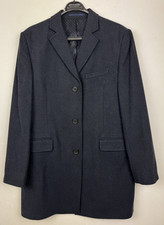 Mens Navy Wool Overcoat 42"
